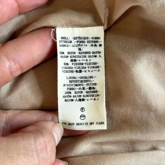 New FREE PEOPLE Dusty Toasted Mink Pink Elle Striped A-Line Mini Dress 4 Small - Picture 10 of 11